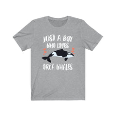 Just A Boy Who Loves Orca Whales Shirt - orca whale print design