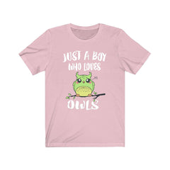 Just A Boy Who Loves Owls Shirt - owl print design
