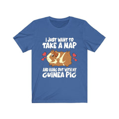 I just want to take a nap and hang with my guinea pig cozy tee