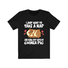 I just want to take a nap and hang with my guinea pig cozy tee
