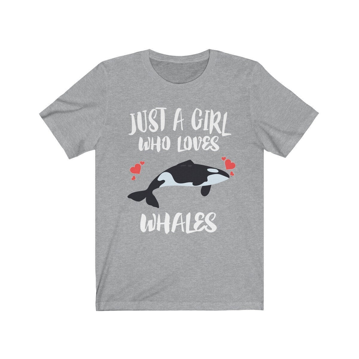 Just A Girl Who Loves Whales Shirt, Orca Whale Lover Shirt, Whale Lover Gift, Orca Shirt, Animal Adult Toddler Kids T-Shirt Image 1
