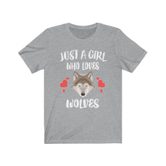 Just A Girl Who Loves Wolves Shirt - wolf print design