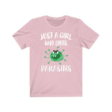Just A Girl Who Loves Parasites Shirt, Parasite Lover Shirt, Parasitologists Gift, Parasitologists Shirt, Animal Adult Toddler Kids T-Shirt Image 3