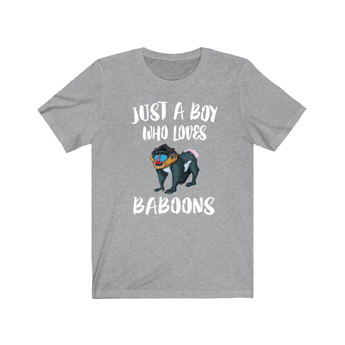 Just A Boy Who Loves Baboons Shirt, Baboon Lover Shirt, Baboon Shirt, Baboon Lover Gift, Animal Adult Kids T-Shirt Image 1
