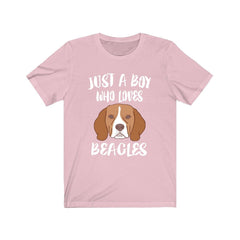 Just A Boy Who Loves Beagles Dog Shirt - Beagle print design