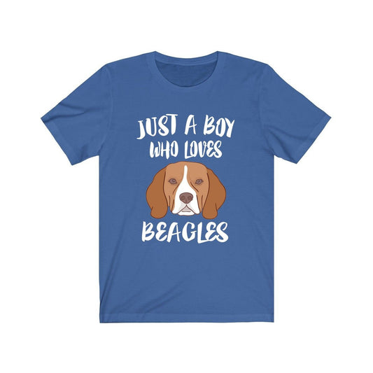 Just A Boy Who Loves Beagles Dog Shirt - Beagle print design