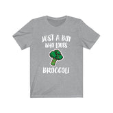 Just A Boy Who Loves Broccoli Shirt, Broccoli Lover Shirt, Broccoli Shirt, Broccoli Lover Gift, Animal Adult Kids T-Shirt Image 1