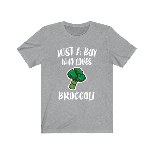 Just A Boy Who Loves Broccoli Shirt - broccoli print design