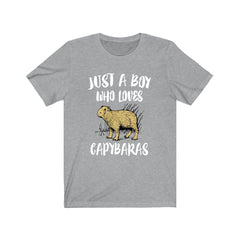 Just a boy who loves capybaras South American giant rodent tee