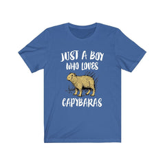 Just a boy who loves capybaras South American giant rodent tee