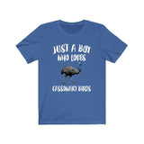Just A Boy Who Loves Cassowary Birds Shirt, Cassowary Lover Shirt, Birding Shirt, Cassowary Lover Gift, Animal Adult Kids T-Shirt Image 2