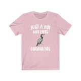 Just A Boy Who Loves Cormorants Birds Shirt, Cormorant Lover Shirt, Birding Shirt, Cormorant Lover Gift, Animal Adult Kids T-Shirt Image 4