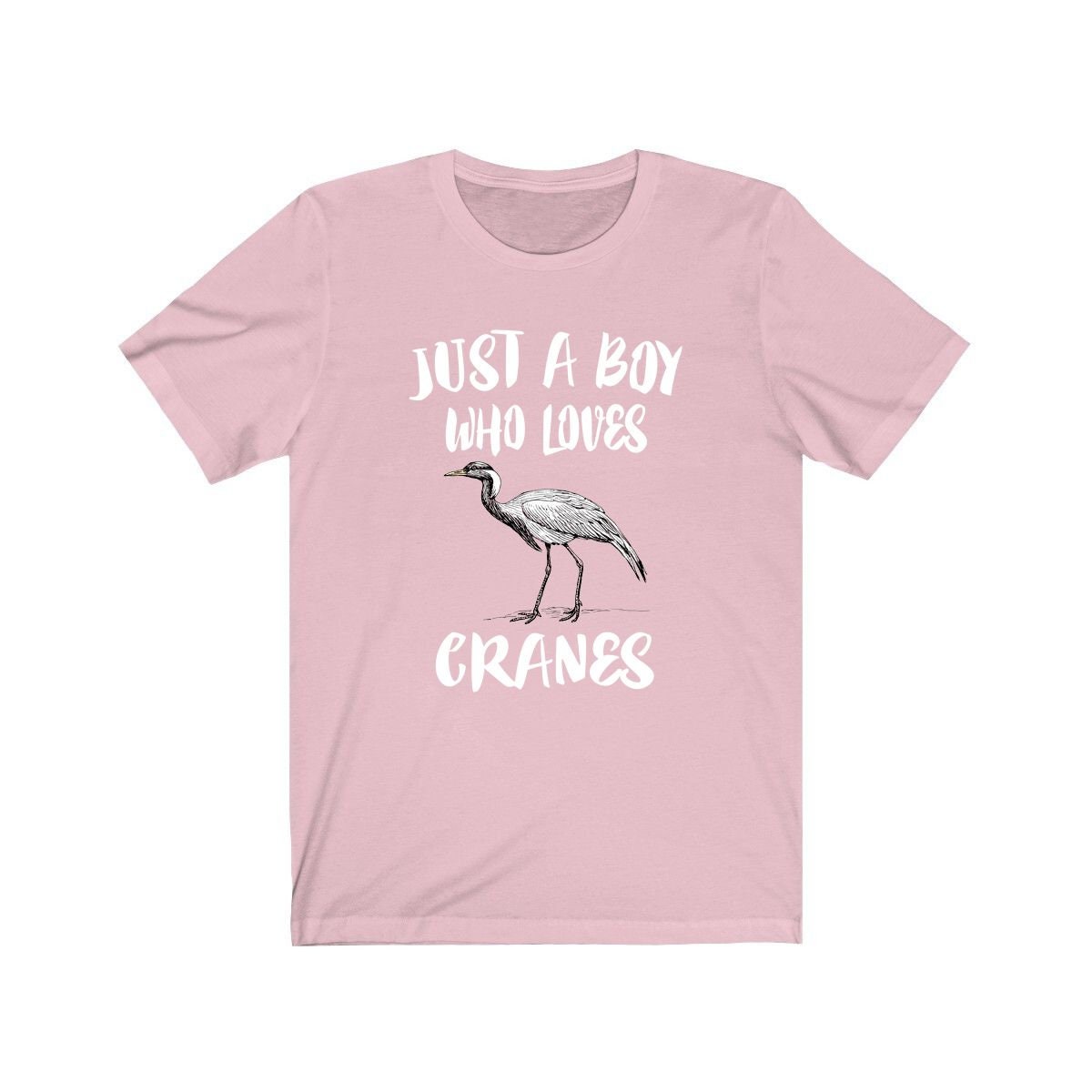 Just A Boy Who Loves Cranes Birds Shirt - crane print design