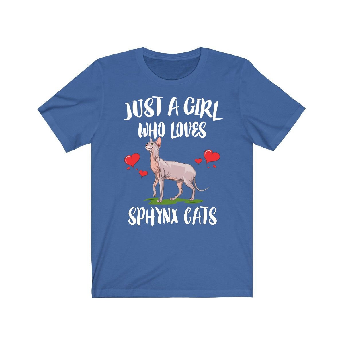 Just A Girl Who Loves Sphynx Cats Shirt - Sphynx cat print design