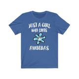 Just A Girl Who Loves Amoebas Shirt, Microbiologist Lover Shirt, Amoebas Lover Gift, Science Tee, Animal Adult Toddler Kids T-Shirt Image 4