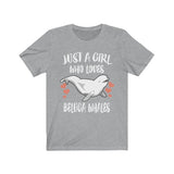 Just A Girl Who Loves Beluga Whales Shirt, Beluga Whale Lover Shirt, Whale Lover Gift, Whale Shirt, Animal Adult Toddler Kids T-Shirt Image 2