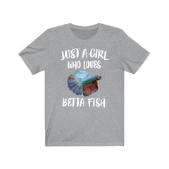 Just A Girl Who Loves Betta Fish Shirt - betta fish print design