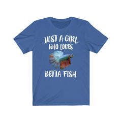 Just A Girl Who Loves Betta Fish Shirt - betta fish print design