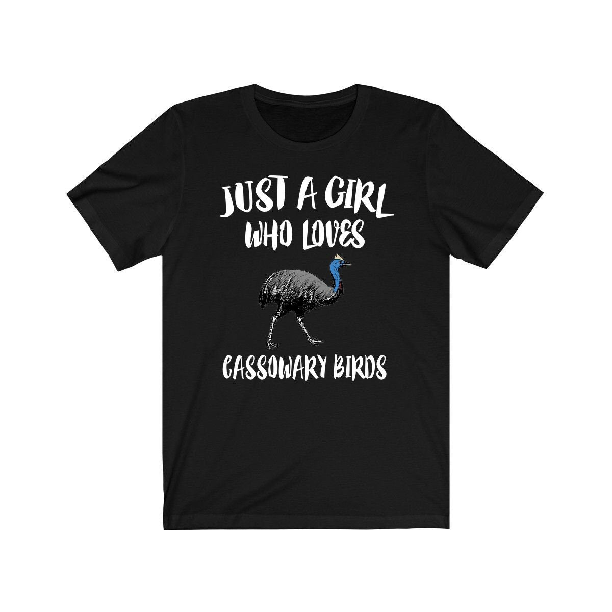 Cassowary T-Shirt for Girls - cassowary print design