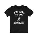 Just A Girl Who Loves Cormorants Birds Shirt, Cormorant Lover Shirt, Cormorant Lover Gift, Birding Shirt, Animal Adult Toddler Kids T-Shirt Image 3
