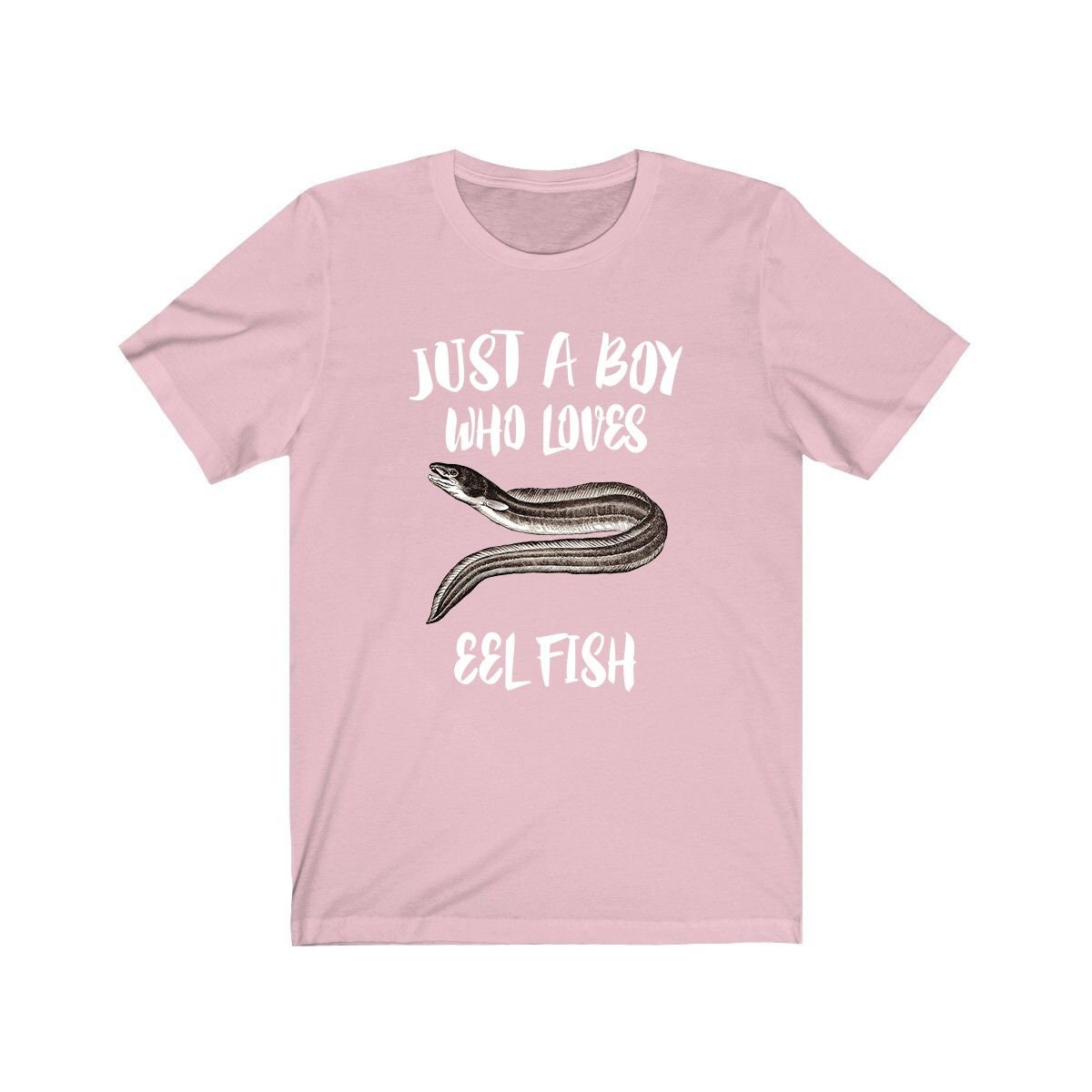 Just A Boy Who Loves Eels Fish Shirt - eel print design