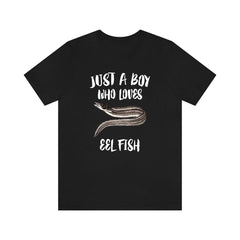 Just A Boy Who Loves Eels Fish Shirt - eel print design