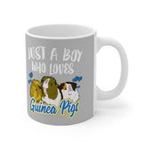 Just A Boy Who Loves Guinea Pigs Mug, Guinea Pig Owner Mug, Guinea Pig Lover Gift, Guinea Pig Mug, Animal Mugs Image 1