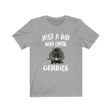 Just A Boy Who Loves Gerbils Shirt, Gerbil Lover Shirt, Gerbil Shirt, Gerbil Lover Gift, Animal Adult Kids T-Shirt Image 2