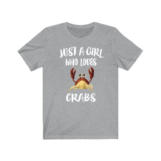 Just A Girl Who Loves Crabs Shirt - crab print design