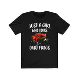 Just A Girl Who Loves Dart Frogs Shirt, Dart Frog Lover Shirt, Dart Frog Lover Gift, Frog Shirt, Animal Adult Toddler Kids T-Shirt Image 1