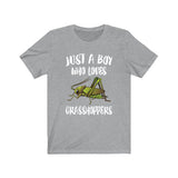 Just A Boy Who Loves Grasshoppers Shirt, Grasshopper Lover Shirt, Grasshopper Shirt, Grasshopper Lover Gift, Animal Adult Kids T-Shirt Image 1