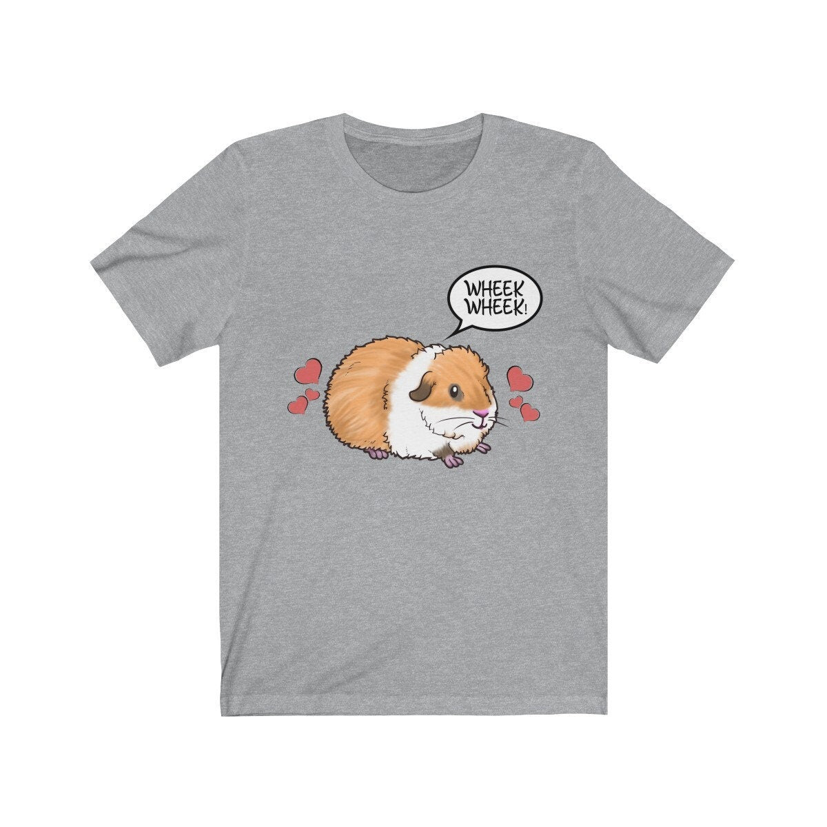 Wheek Wheek Cute Guinea Pig Owner Shirt, Guinea Pig Owner Shirt, Guinea Pig Lover Gift, Guinea Pig Tee, Animal Shirt Image 1