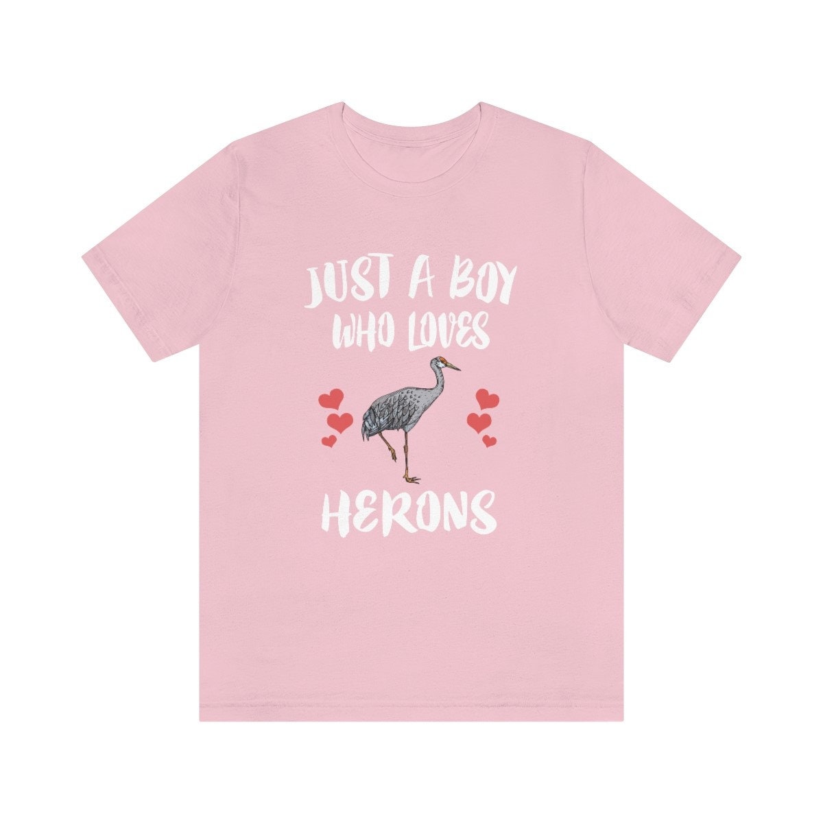 Just A Boy Who Loves Herons Birds Shirt - heron print design