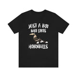 Just A Boy Who Loves Hornbills Birds Shirt, Hornbill Lover Shirt, Birding Shirt, Hornbill Lover Gift, Animal Adult Kids T-Shirt Image 3
