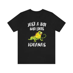Just A Boy Who Loves Iguanas Shirt - iguana print design