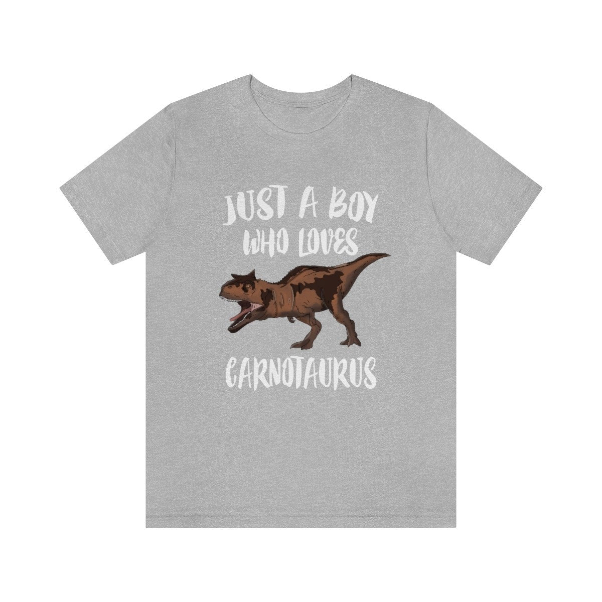 Just A Boy Who Loves Carnotaurus Dinosaur Shirt, Carnotaurus Shirt, Dinosaur Shirt, Carnotaurus Lover Gift, Animal Adult Kids T-Shirt Image 1