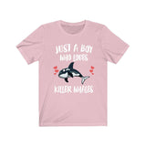 Just A Boy Who Loves Killer Whales Orca Shirt, Orca Shirt, Killer Whale Shirt, Whale Lover Gift, Animal Adult Kids T-Shirt Image 4
