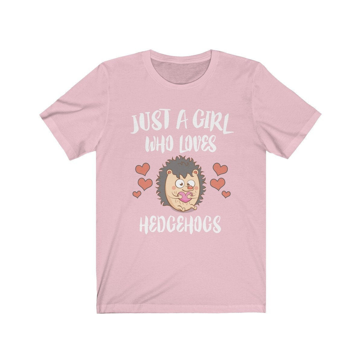 Just A Girl Who Loves Hedgehogs Shirt - hedgehog print design