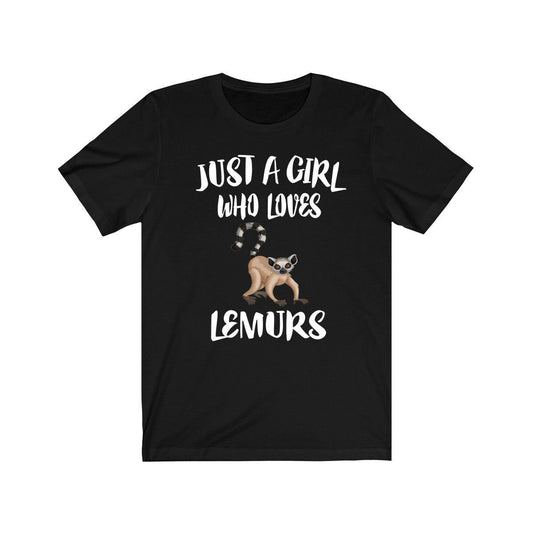 Just a girl who loves lemurs Madagascar endemic primate lover tee