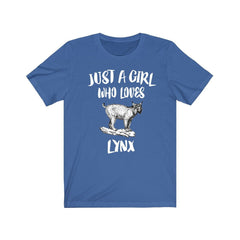 Just A Girl Who Loves Lynx Shirt - lynx print design
