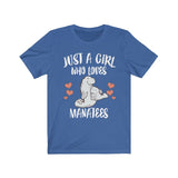 Just A Girl Who Loves Manatees Shirt, Manatee Lover Shirt, Manatee Lover Gift, Manatee Shirt, Manatee Tee, Animal Adult Kids Image 3