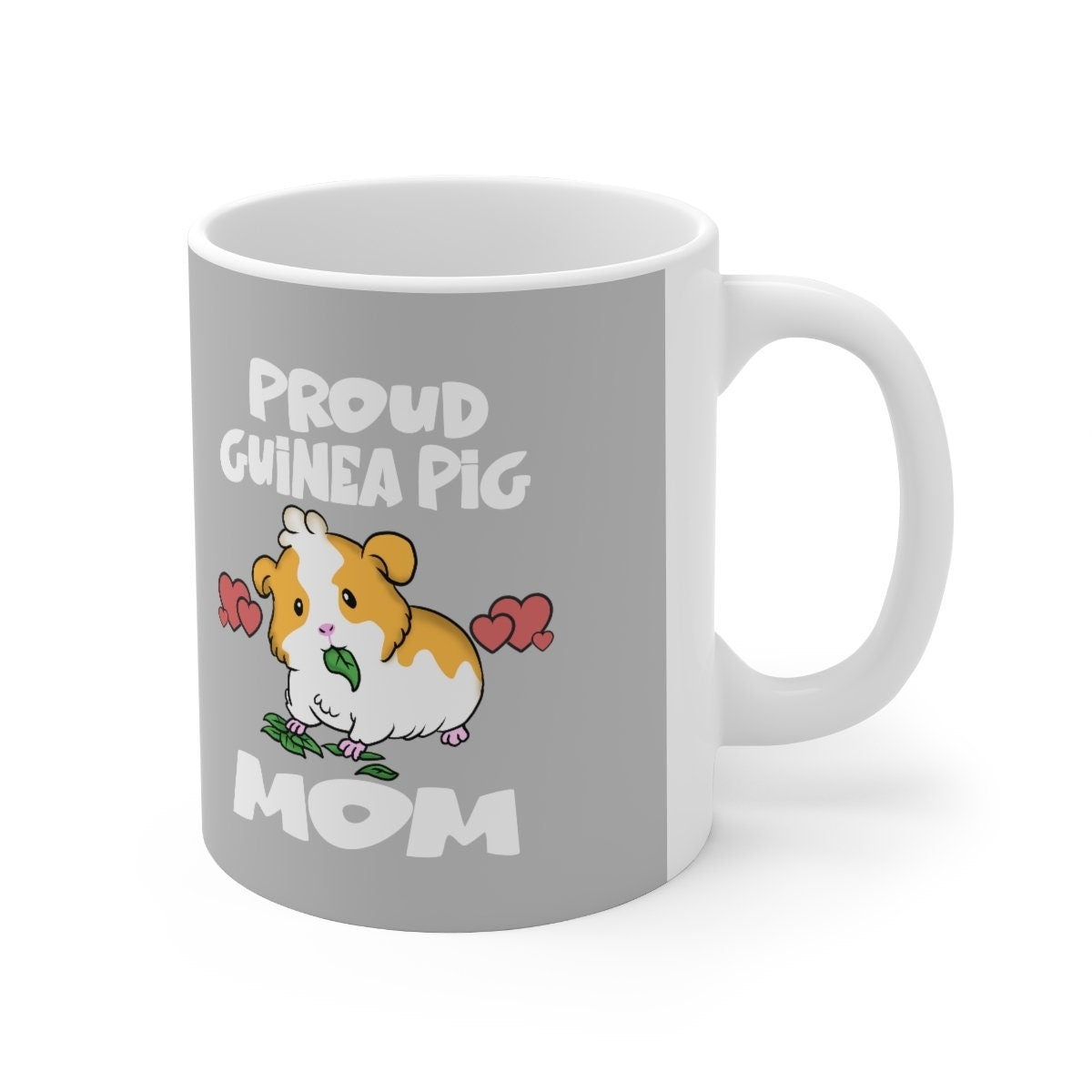 Proud Guinea Pig Mom Coffee Mug - guinea pig print design