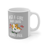 Just A Girl Who Loves Guinea Pigs Mug, Guinea Pig Owner Mug, Guinea Pig Lover Gift, Guinea Pig Mug, Animal Mugs Image 1