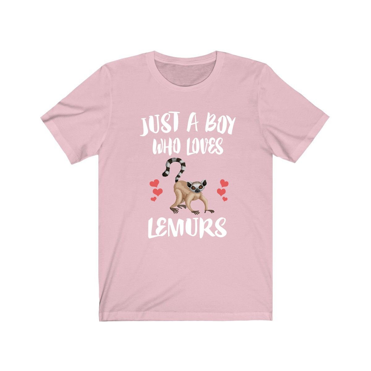 Just a boy who loves lemurs Madagascar endemic primate lover tee