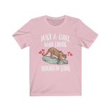 Just A Girl Who Loves Mountain Lions, Mountain Lion Lover Shirt, Cougar Lover Gift, Mountain Lion Shirt, Cougar Tee, Animal Adult Kids Image 3