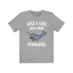 Narwhal T-Shirt for Girls - narwhal print design