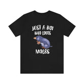 Just A Boy Who Loves Moles Shirt, Moles Lover Shirt, Mole Shirt, Mole Lover Gift, Animal Adult Kids T-Shirt Image 1