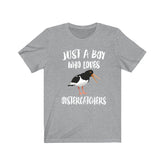 Just A Boy Who Loves Oystercatchers Birds Shirt, Oystercatcher Lover Shirt, Birding Shirt, Oystercatcher Gift, Animal Adult Kids T-Shirt Image 1
