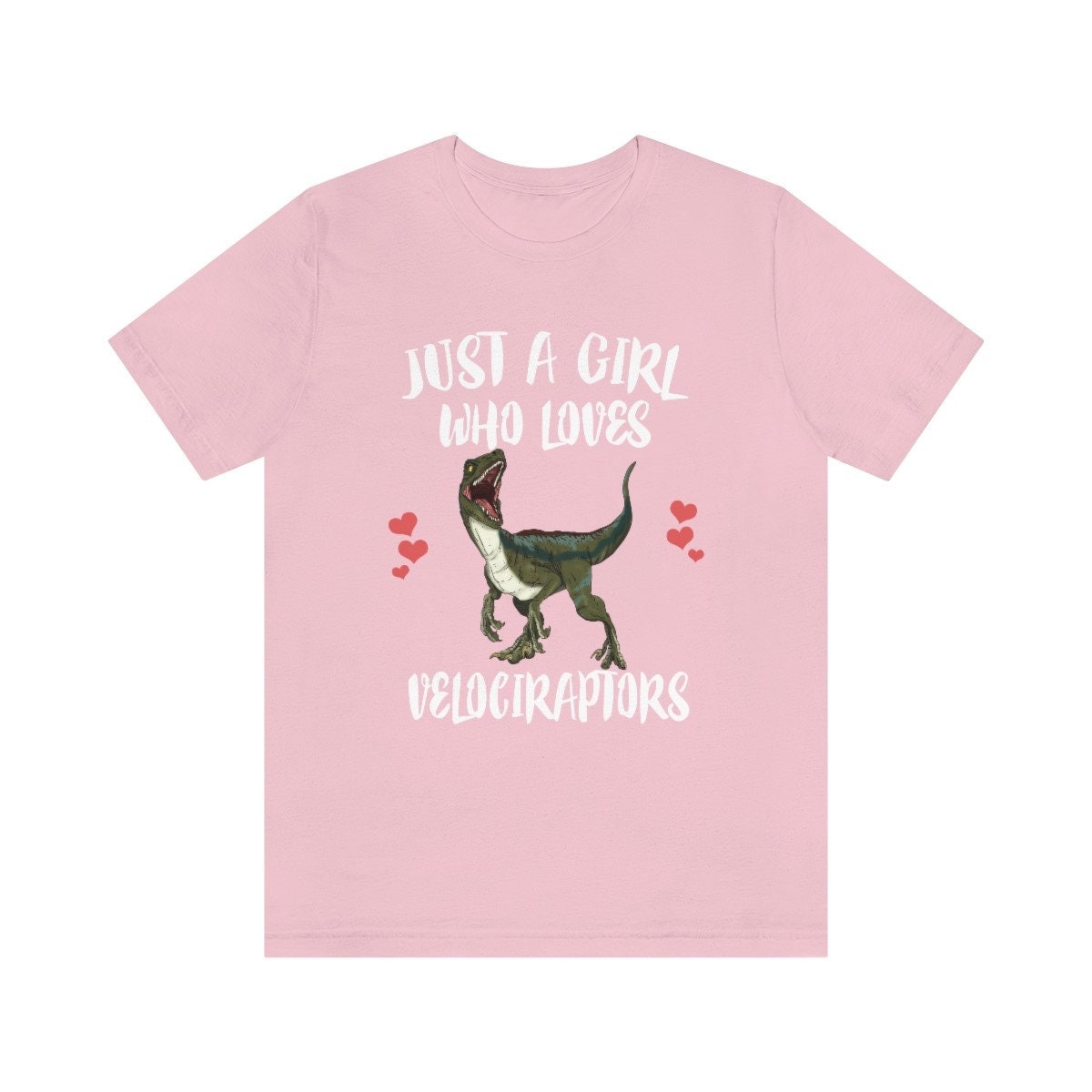 Just A Girl Who Loves Velociraptors Shirt - Velociraptor print design