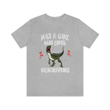 Just A Girl Who Loves Velociraptor Dinosaur Shirt, Velociraptor Lover Shirt, Dinosaur Lover Gift, Velociraptor Gift Adult Toddler Kids Shirt Image 3